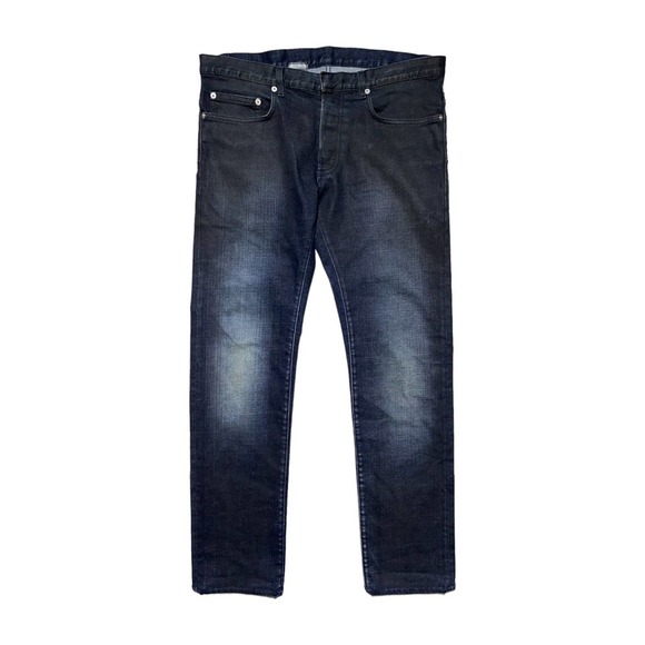 Coated waxed two tone essential denim